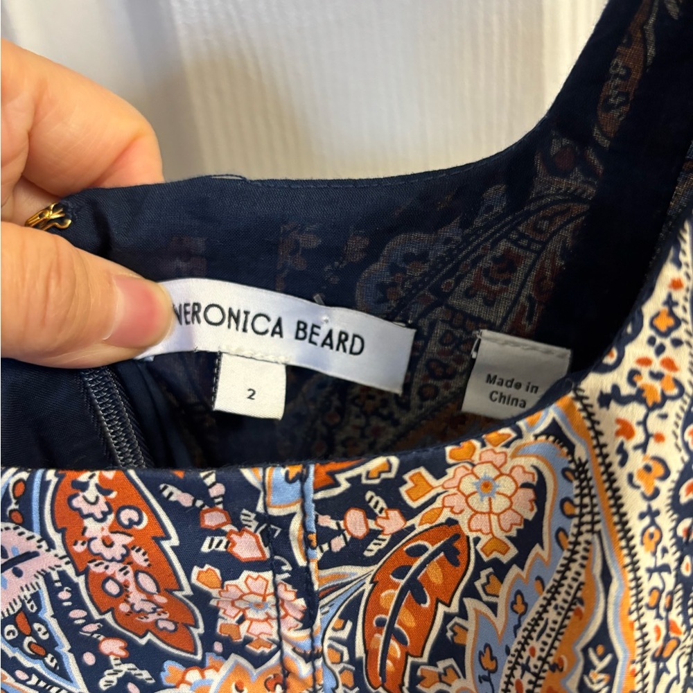 Veronica Beard Jolie Paisley Midi Dress - Picture 9 of 9
